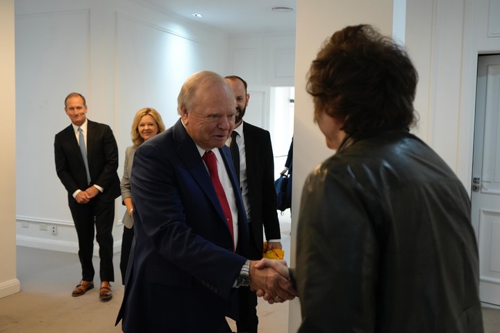 El presidente Javier Milei se reunió en septiembre del año pasado con el fundador de Continental Resources, Harold Hamm.