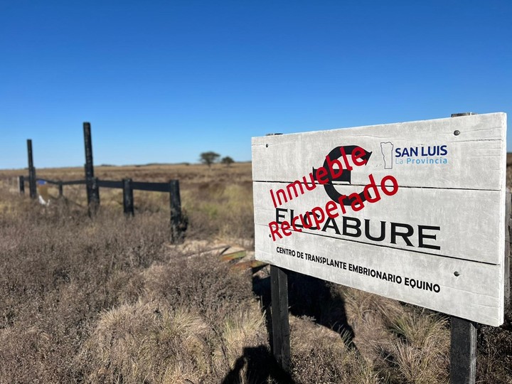 El campo estatal El Caburé, eje de una polémica política en San Luis. Foto: Agencia de Noticias San Luis