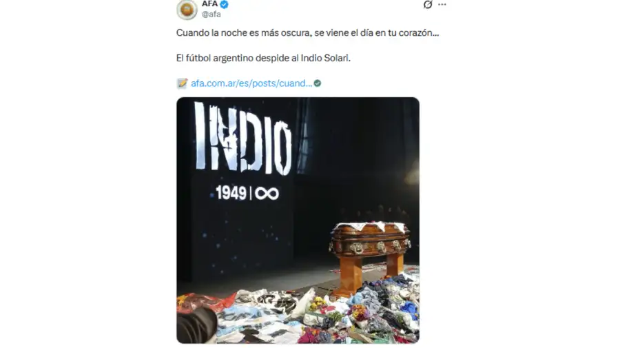 El último adiós al Indio Solari