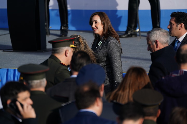 La vicepresidenta Victoria Villarruel asistió al evento del Día de la Bandera tras denunciar que no fue invitada formalmente

Foto: Emmanuel Fernández.