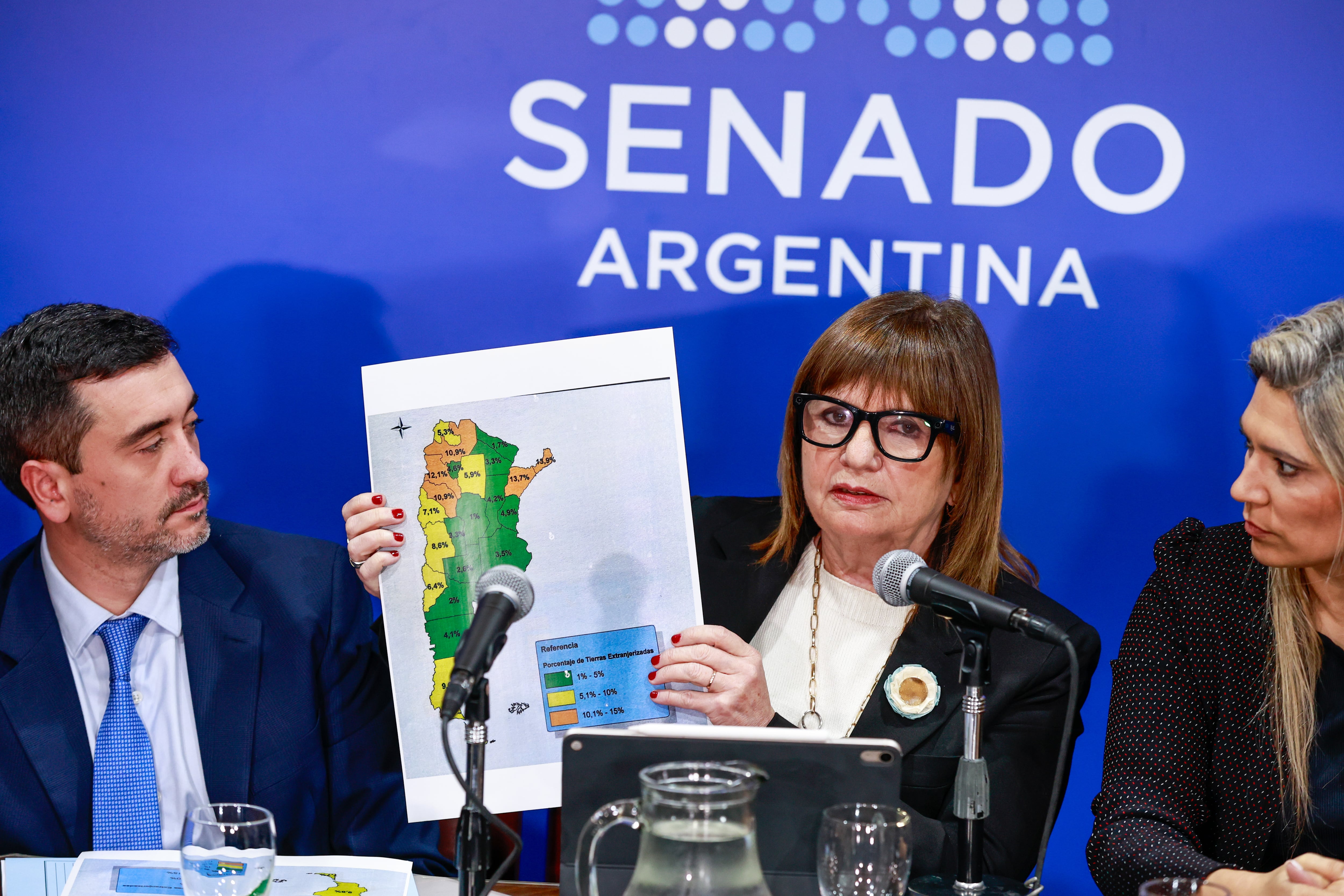 Patricia Bullrich aceptó retirar del proyecto de inviolabilidad de la propiedad privada el polémico capítulo de extranjerización de tierras.