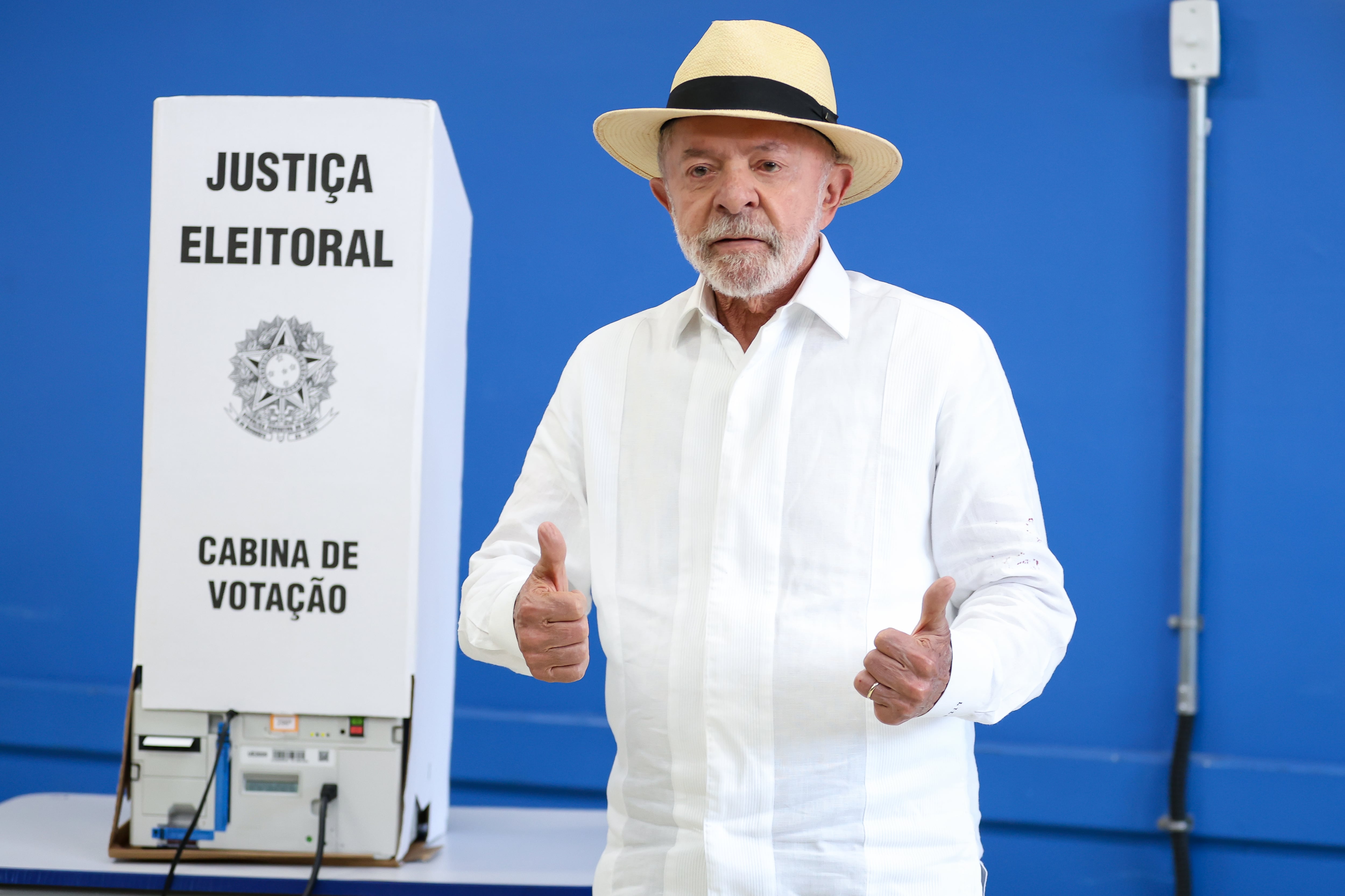 Lula da Silva se encuentra en segundo lugar, detrás de Flávio Bolsonaro (Photo by Ricardo Moreira/Getty Images)
