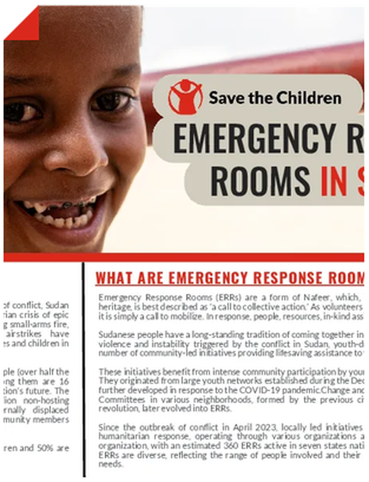 Emergency Response Rooms de Sudan, más de 11.5 millones de personas asistidas con alimentos. Son los candidatos más firmes para llevarse este viernes el Nobel de la Paz. Para Donald Tump, una injusticia.